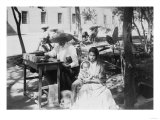 Woman with Baby and Public Letter Writer Photograph - Mexico