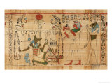 Book of the Dead of Aha-Mer: Anubis Weighing the Heart of Deceased Against the Feather of Truth