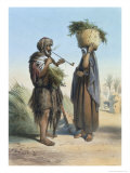 Buy Fellah Man and Woman, The Valley of the Nile, Engraved Mouilleron, Pub. Lemercier, 1848 at AllPosters.com