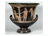 Buy Attic Red-Figure Kalyx Krater Depicting a Hoplite Returning from the War at AllPosters.com