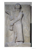 Relief Depicting a Winged Genie, from the Palace of Sargon II at Khorsabad, Iraq