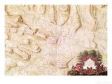 Buy Plan and Map of Saint-Jean-Pied-De-Port, from the Atlas Louis XIV, 1683-88 at AllPosters.com