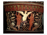 Buy Apulian Red-Figure Volute Crater, Detail of the Neck Depicting Oedipus and the Sphinx at AllPosters.com