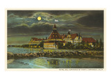 Moon over Hotel del Ccronado, San Diego, California