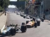 Buy 1968 Monaco Grand Prix, Jochen Rindt in Brabham leads Bruce McLaren in McLaren-Ford at AllPosters.com