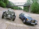 Buy 1991 Bentley Turbo R with 1930 Bentley 4.5 at Brooklands at AllPosters.com