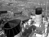 Buy The Ocean Liner Queen Mary Berthed at Clydebank Docks, 1938 at AllPosters.com
