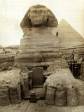 The Great Sphinx Guarding the Pyramids Egypt Statue, c.1910