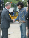 Prince Charles Meets Geri Haliwell, Lionel Richie and Lenny Kravitz During the Prince's Trust Party Photographic Print