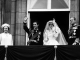 Buy Prince Charles, Lady Diana, Queen Elizabeth II,Prince Philip on Balcony at Buckingham Palace at AllPosters.com