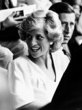 Princess Diana and Prince Charles at Live Aid Concert 1985. Wembley Stadium