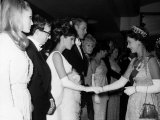 Raquel Welch Meets Queen Elizabeth in 1966 with Woody Allen and Ursula Andress