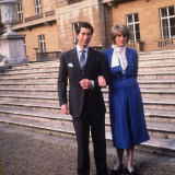 Buy Prince Charles Son of Queen Elizabeth with His Fiancee Lady Diana Spencer February 1981 at AllPosters.com