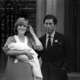 Buy Prince Charles Princess Diana Prince William Outside Hospital After Birth, June 1982 at AllPosters.com