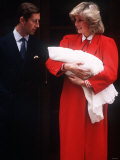 Buy Prince Harry Soon After Birth, Being Held by His Mother Princess Diana and Father Prince Charles at AllPosters.com