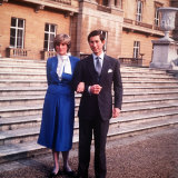 Buy Prince Charles with His Fiancee Lady Diana Spencer After Announcing Their Engagement February 1981 at AllPosters.com