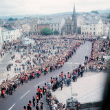 Buy Investiture of Prince Charles of Wales View from Caernarvon Castle Across the Town Square at AllPosters.com