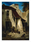 Buy Farmhouse Courtyard in Fontainebleu at AllPosters.com