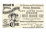 Read's 3 Minute Head-Ache and Neuralgia Cure