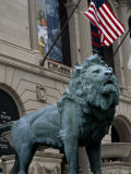Buy The Bronze Lion in Front of the Chicago Art Institute at AllPosters.com