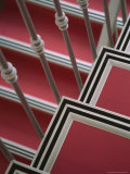 Buy Pink Stairs with Black and White Trim at a Hotel in Nice at AllPosters.com