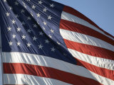 American Flag Flying in Glocester, Ma