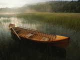 Buy An Adirondack Guide Canoe Floating on Connery Pond at Sunrise at AllPosters.com