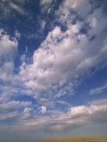 Cumulus Clouds Boiling Over a Wyoming Prairie in Late Summer Photographic Print