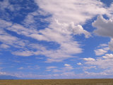 Cumulus Clouds Boiling Over a Wyoming Prairie in Late Summer Photographic Print