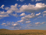 Cumulus Clouds Boiling Over a Wyoming Prairie in Late Summer Photographic Print