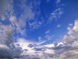 Cumulus Clouds Above the Masai Mara National Reserve Photographic Print