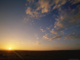 Sunrise Over Open Grasslands in the Masai Mara National Reserve Photographic Print