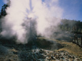 Steam Rises From Lassen Peak Volcanic Vent