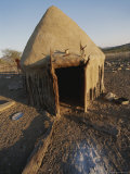Buy Shelter Made Out of Cow Dung and Sticks by the Himba Tribespeople at AllPosters.com