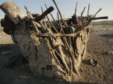 Buy Shelter Made Out of Cow Dung and Sticks by the Himba Tribespeople at AllPosters.com
