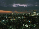 Elevated View of Tokyo Cityscape at Twilight