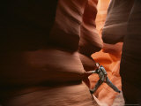 Hiker in Antelope Canyon, Arizona