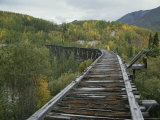 Buy Ruins of the Gilahina Trestle Bridge on the Copper River Railway at AllPosters.com