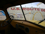 Buy Meteor City's Fence Map of Old Route 66 Framed by a Truck Windshield at AllPosters.com