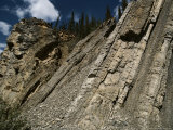 Buy Vertically Bedded Sedimentary Rock Along the Dempster Highway at AllPosters.com