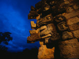 Buy Monster Stares Out the Corner of Temple in Copan at AllPosters.com