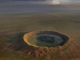 Aerial View of a Meteor Impact Crater Near the Town of Halls Creek