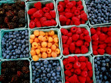 Buy Raspberry, Blueberry and Blackberry Punnets at Farmers Market at AllPosters.com