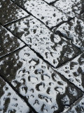 Pavement in Centro Storico Made of Basolati from Mt Vesuvius Stone