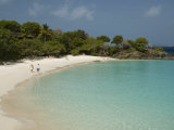 Couple on Beach in Caneel Bay Resort, Turtle Bay