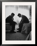 Presidential Candidate John Kennedy Conferring with Brother and Campaign Organizer Bobby Kennedy