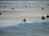 Surfers Waiting for a Wave at Clarke's Beach