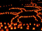 Buy Farolitos Decorate Canyon Road on Christmas Eve at AllPosters.com