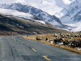 Karakoram Highway Approaching Pass and Border to Pakistan