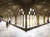 Inside the Cloisters at Canterbury Cathedral